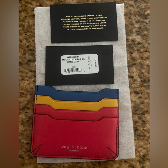 rag & bone Handbags - Rag & Bone multi color card case NWT